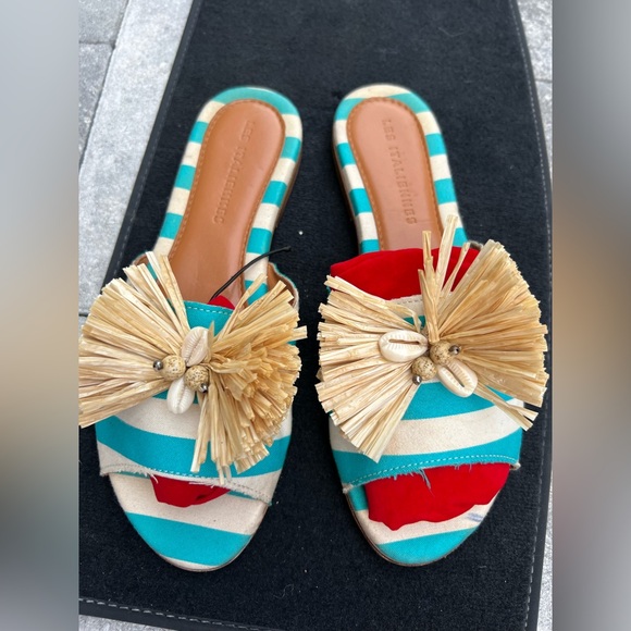 les italiens Shoes - Colorful Striped Women's Sandals